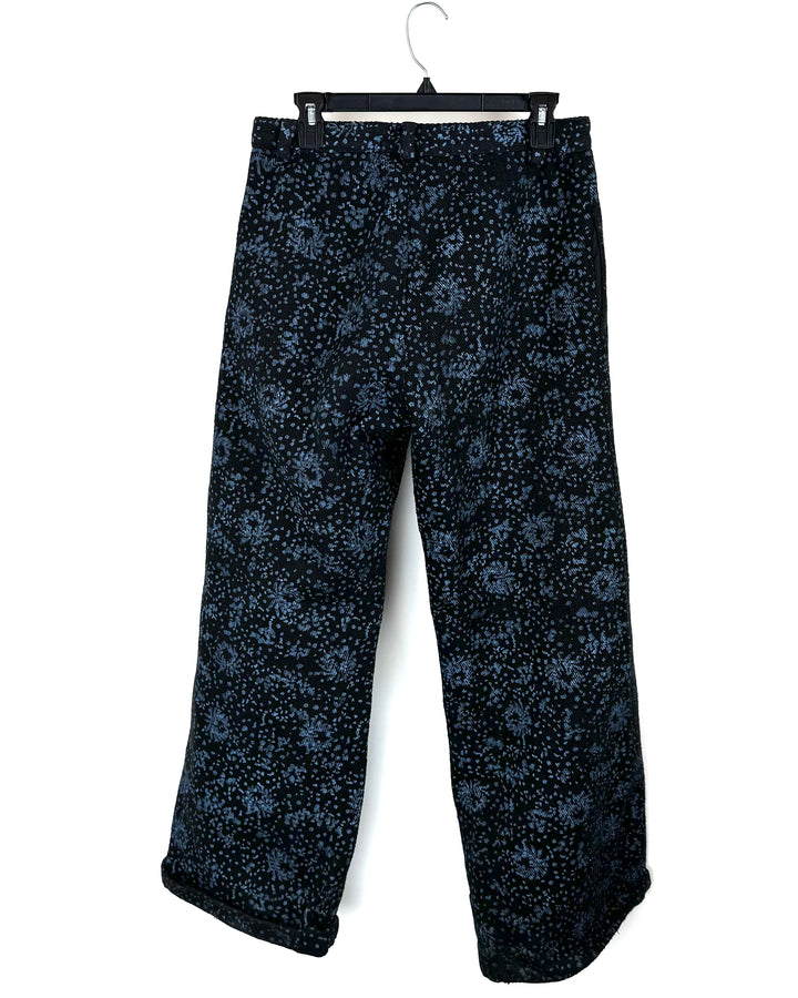 Rastah Blue & Black Heavyweight Pants - Medium