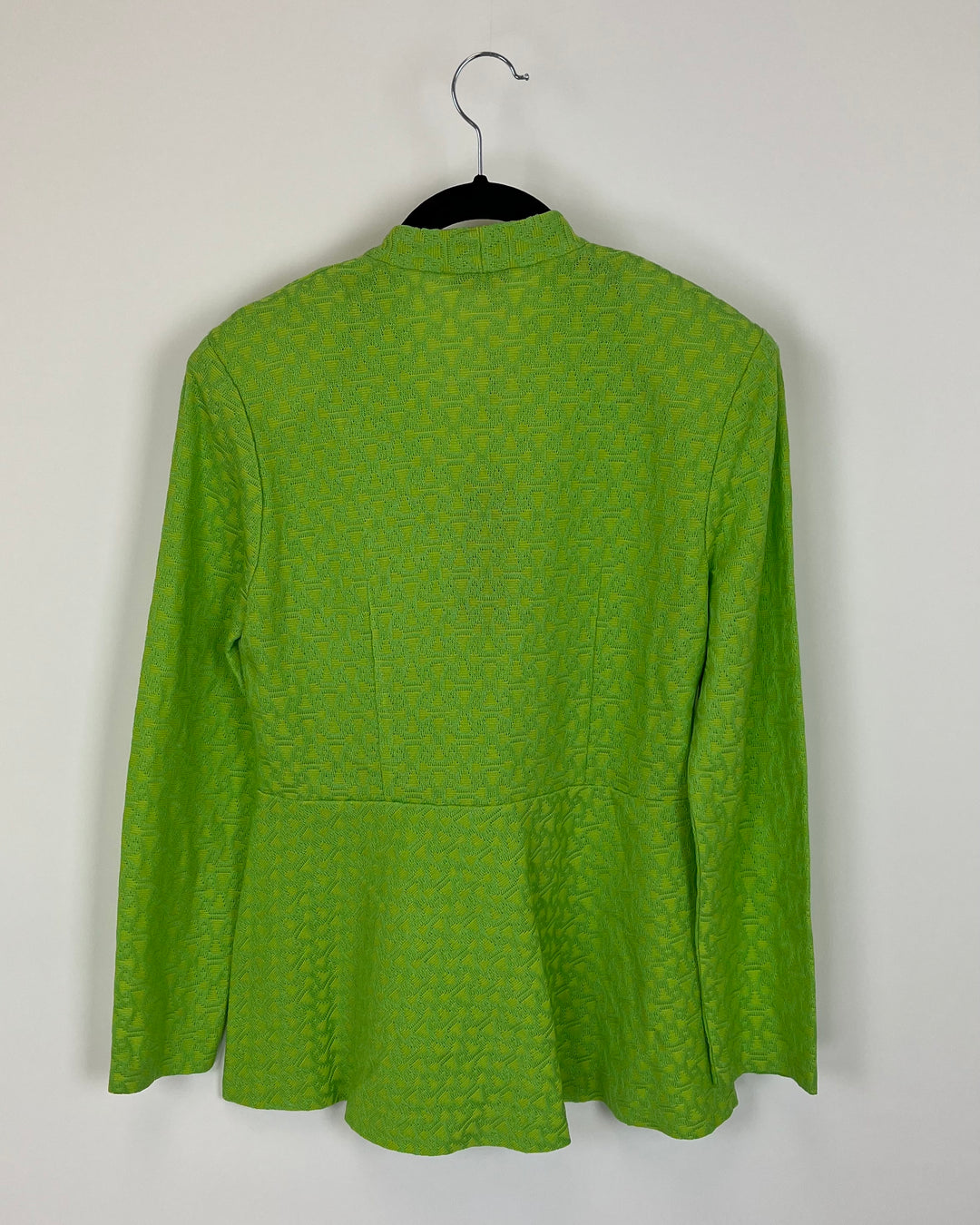 Bright Green Texture Jacket - Size 2- 26W