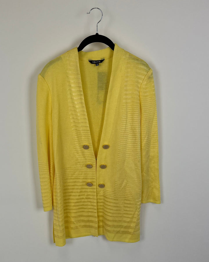 Yellow and Gold Button Cardigan - Size 2/4 and 6/8