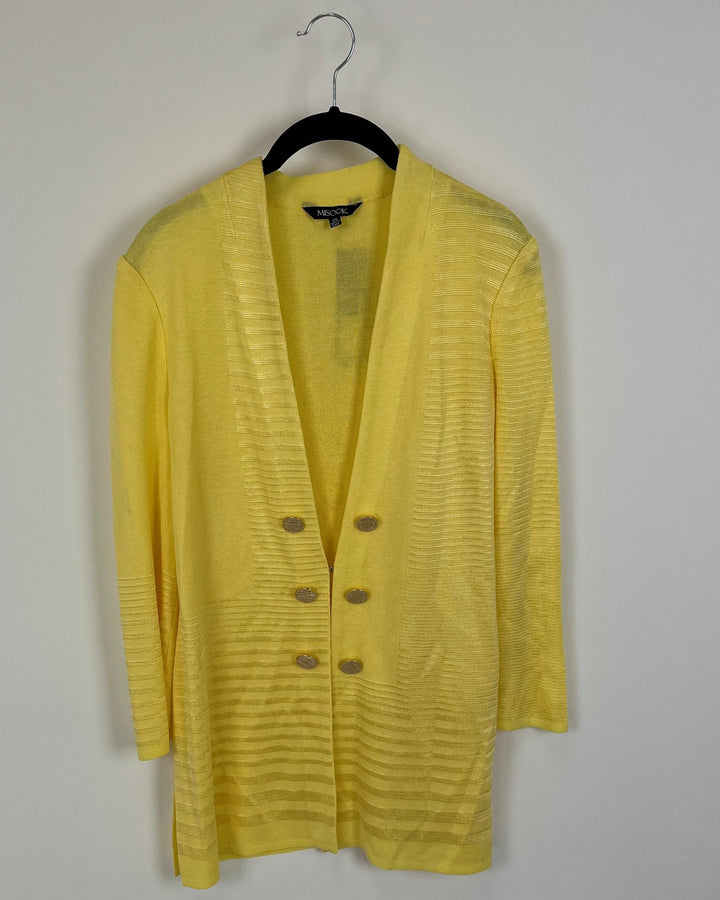 Yellow and Gold Button Cardigan - Size 2/4 and 6/8