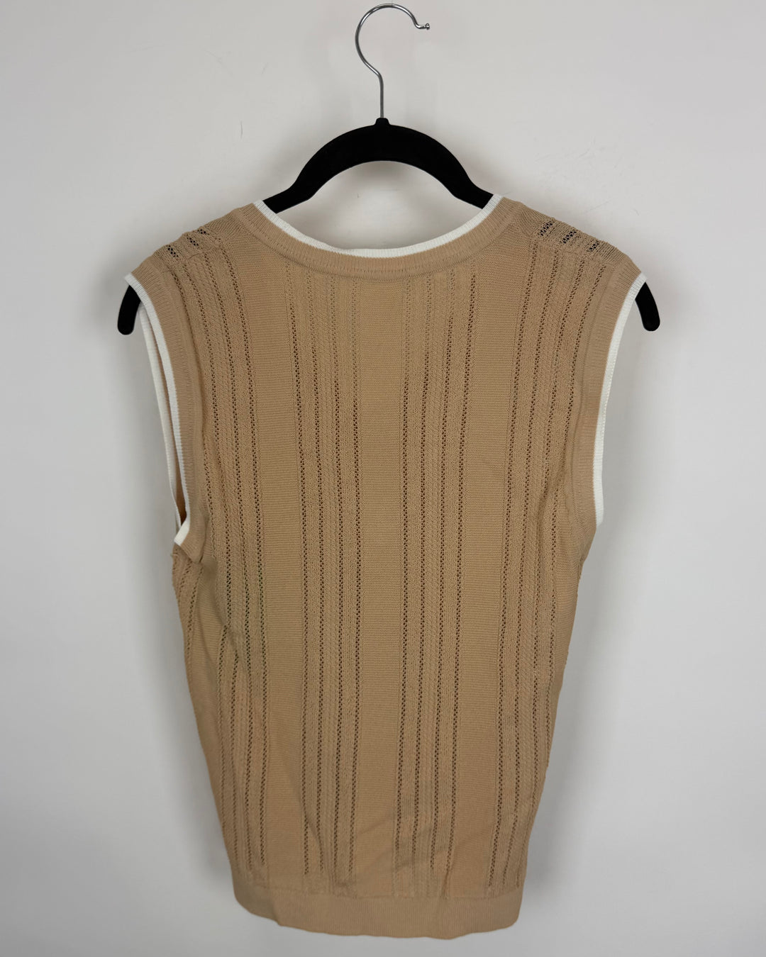 Light Camel Sweater Vest - Size 4/6