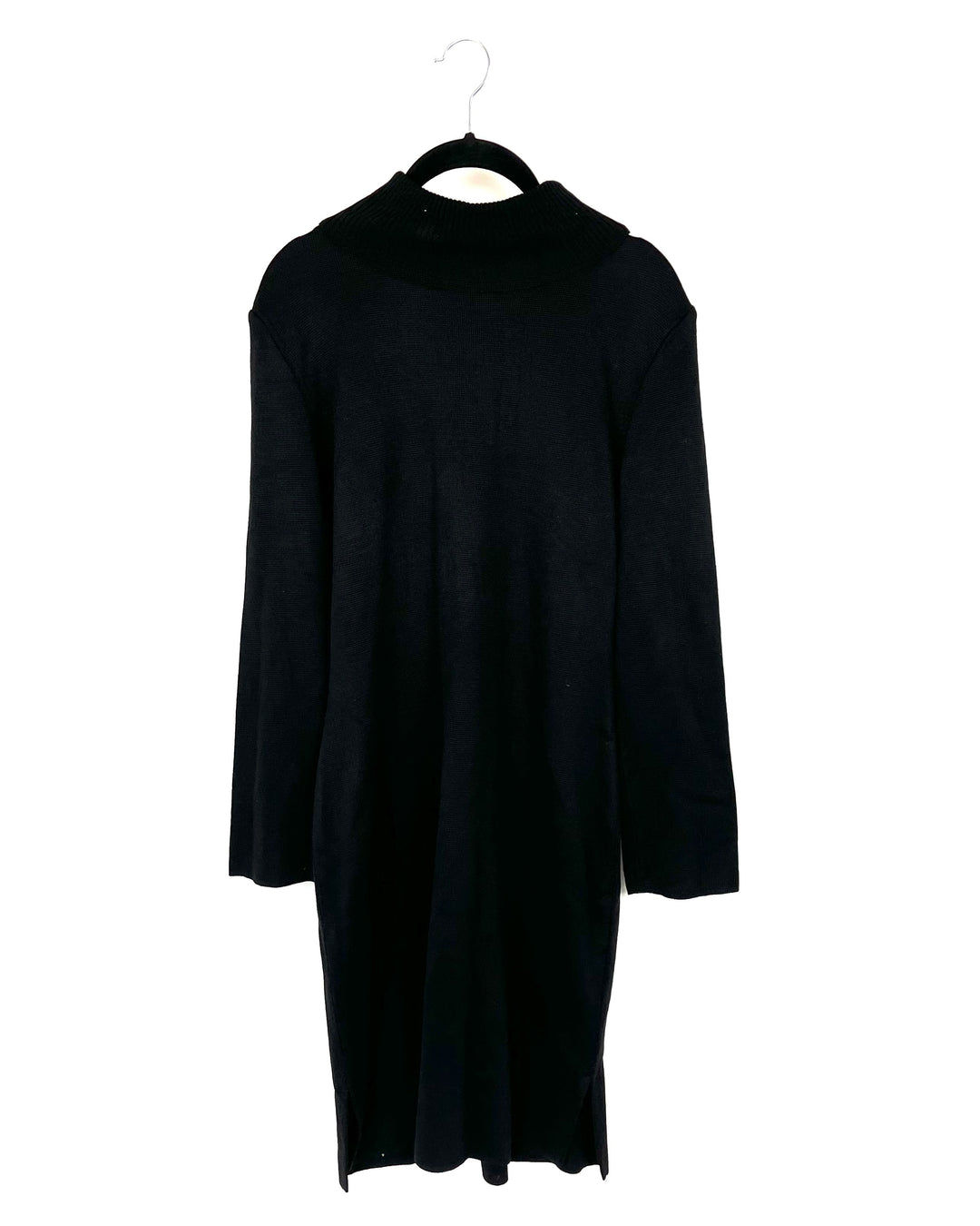 Black Turtleneck Midi Dress -  Size 6/8
