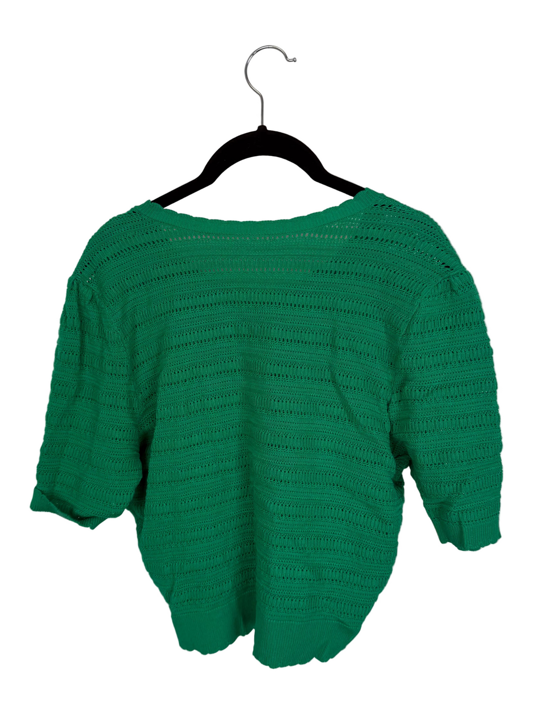 Clover green short sleeve sweater top - 4/6