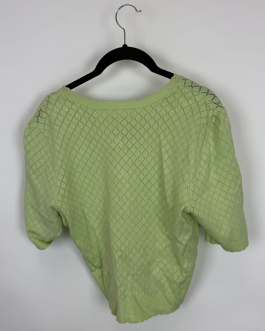 Light green short sleeve sweater - 4/6