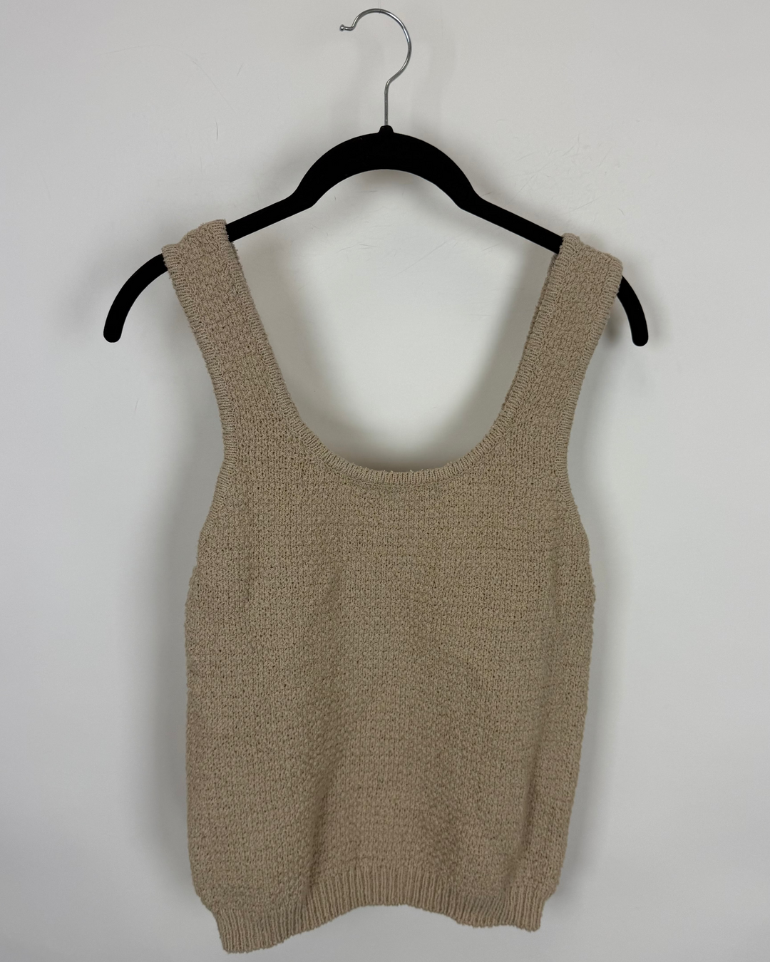 Crochet Beige Brown Sweater Tank - Size 2/4