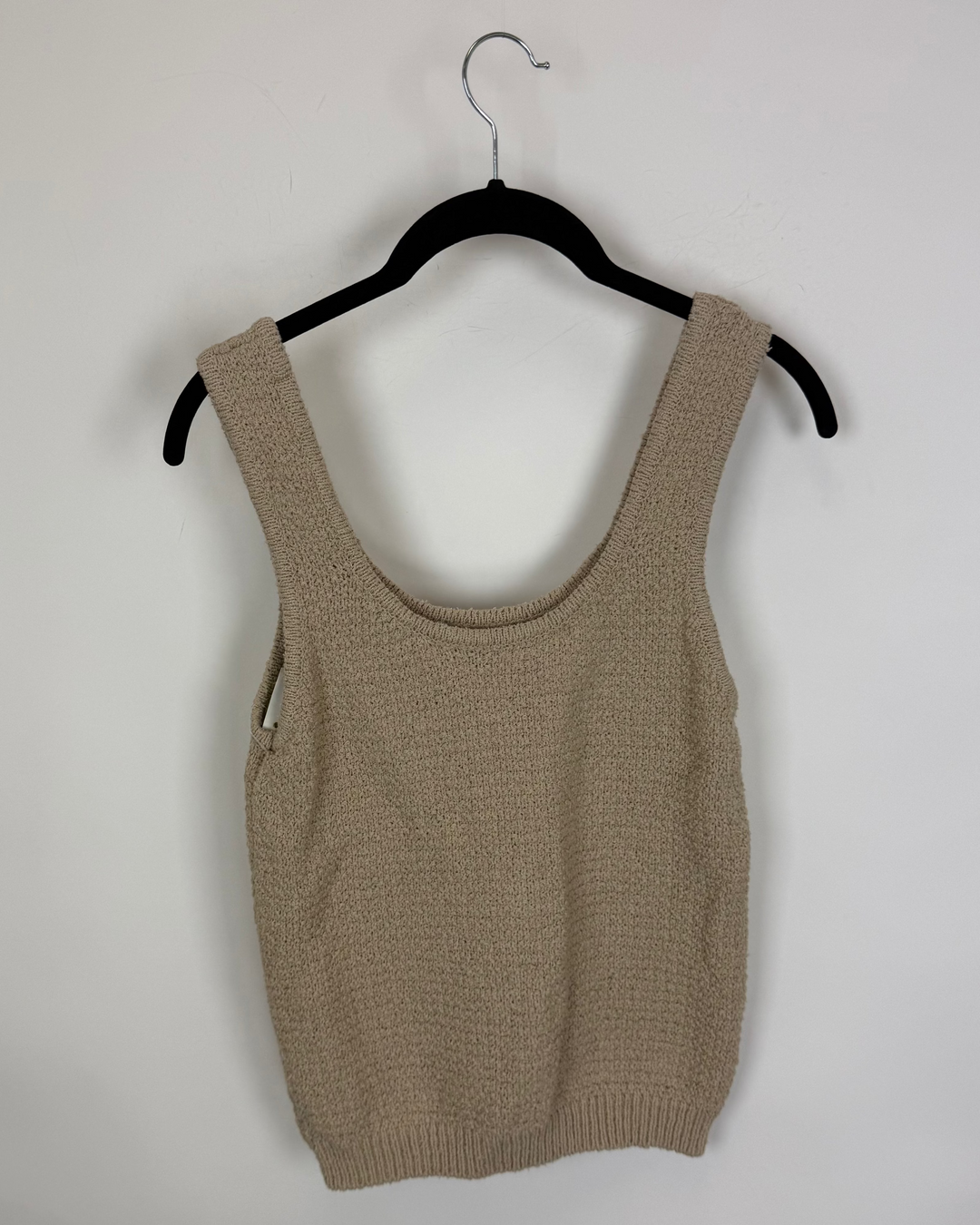 Crochet Beige Brown Sweater Tank - Size 2/4