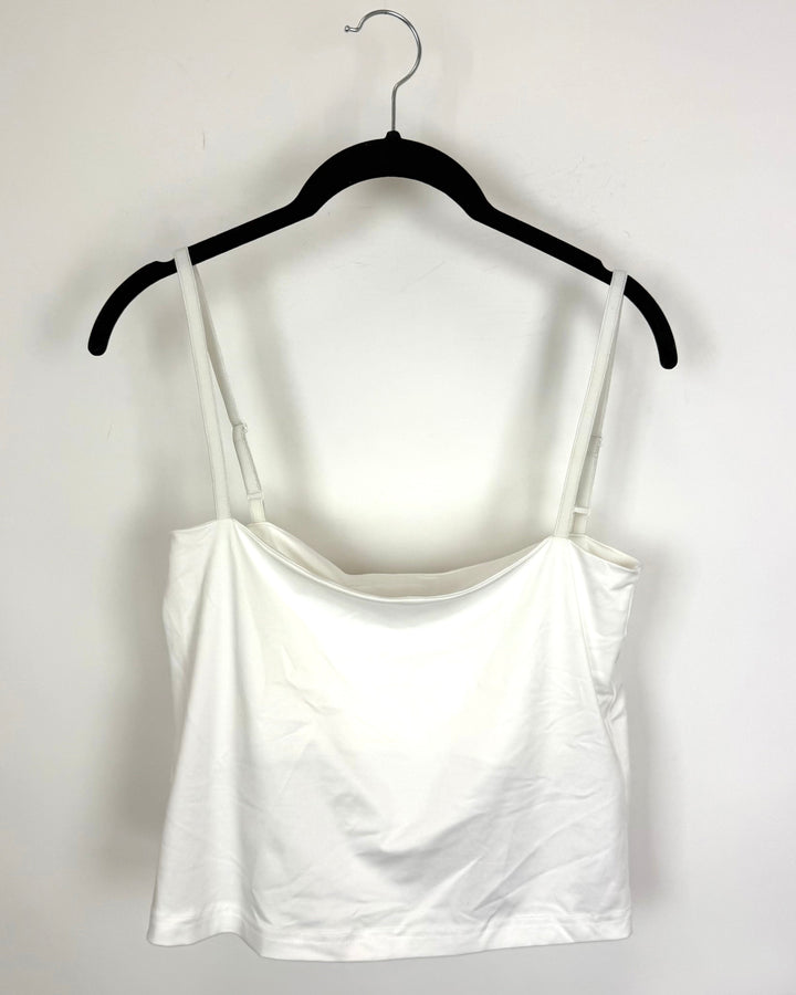 Bright White Cropped Camisole Top - Size 4/6