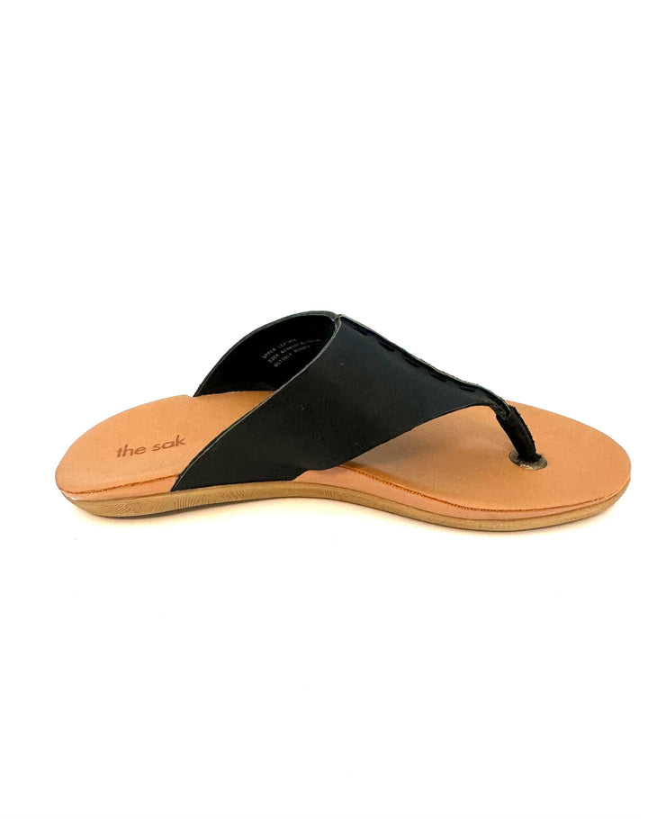 Black Leather Sandals - Size 8 and 9