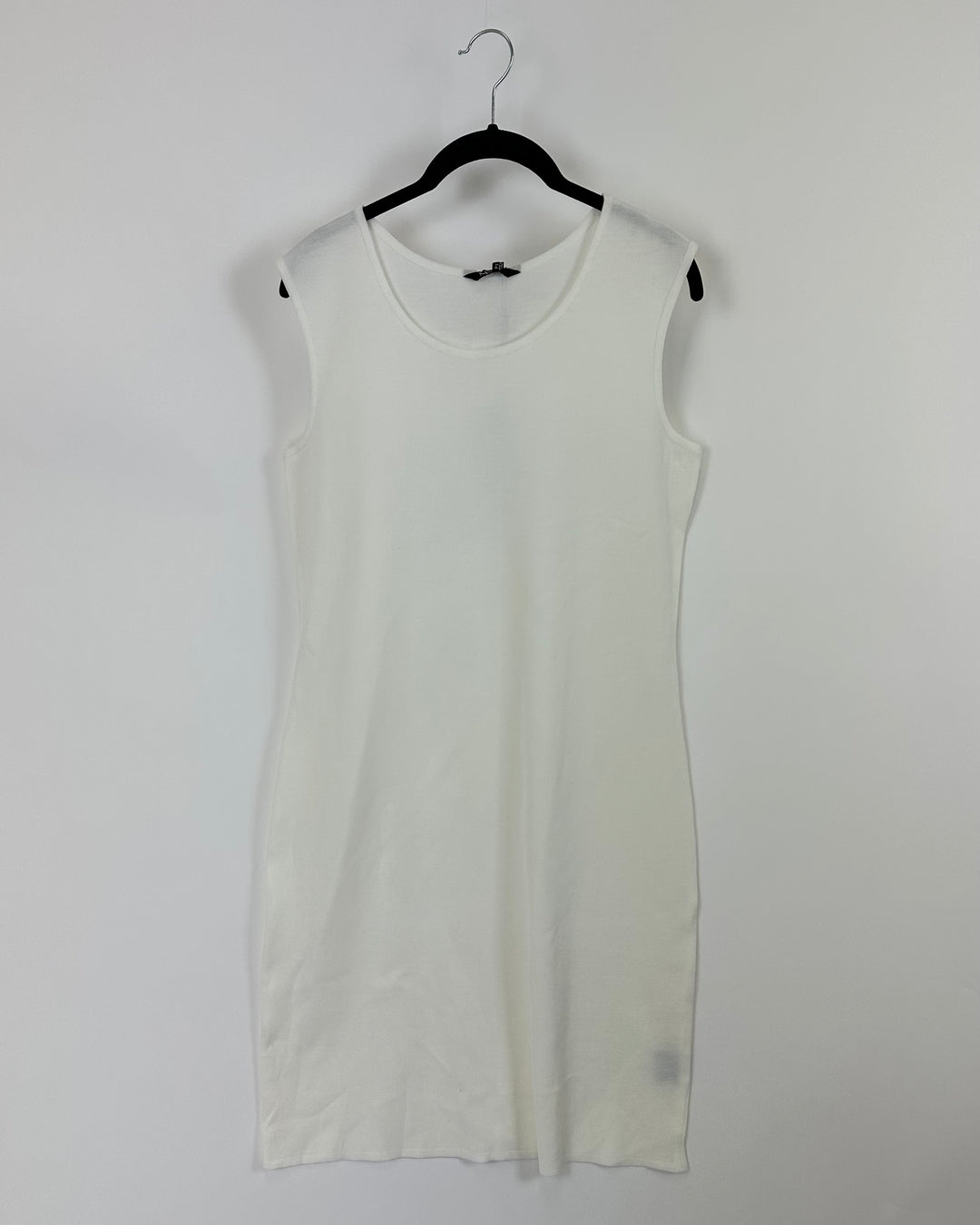 White Knit Tank Top Dress - Size 4-6