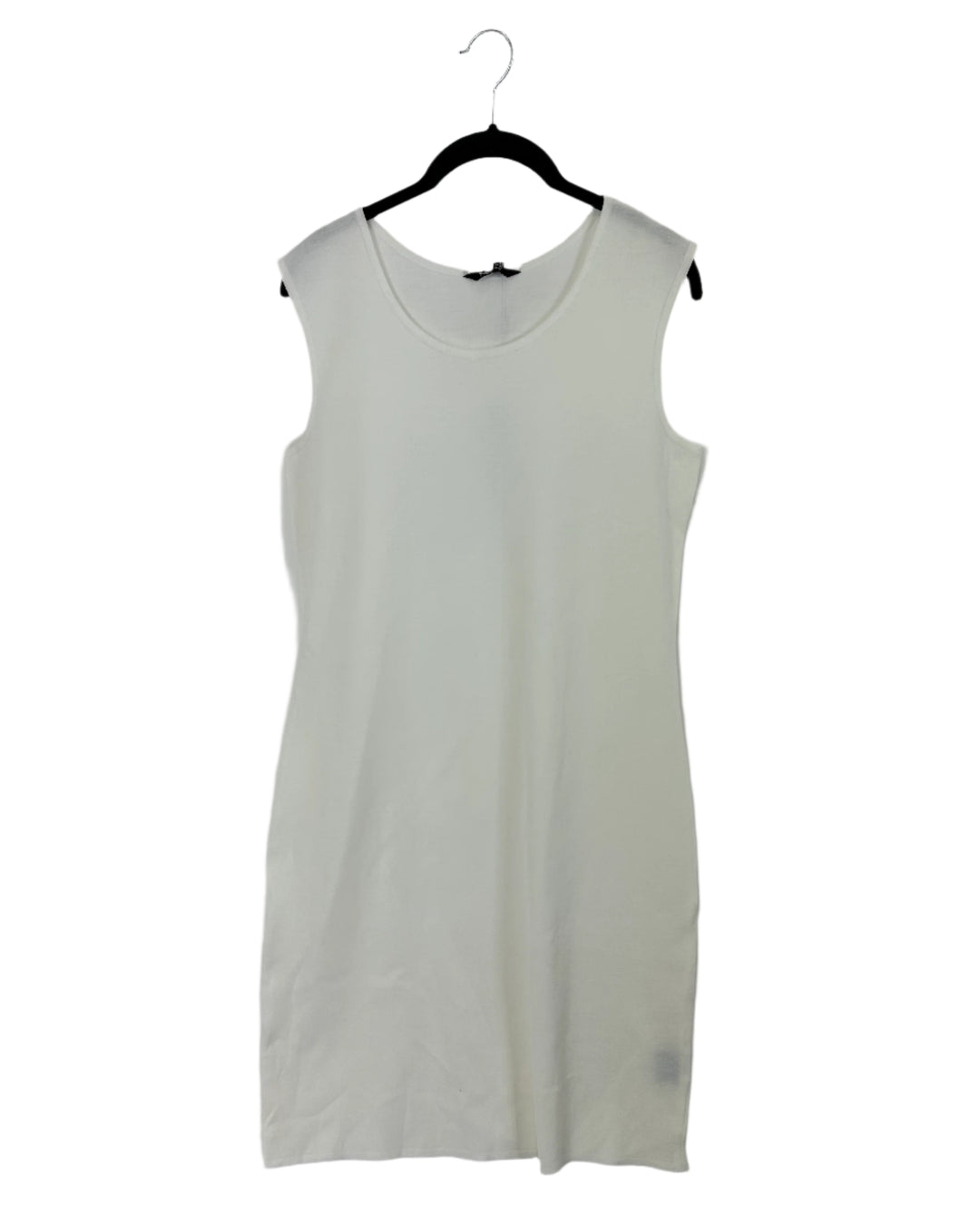 White Knit Tank Top Dress - Size 4-6