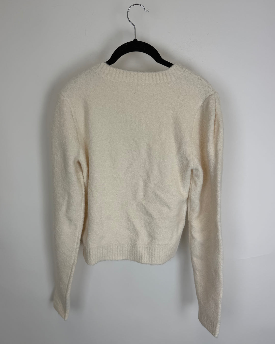 White Cozy Crewneck Sweater - Size 2/4