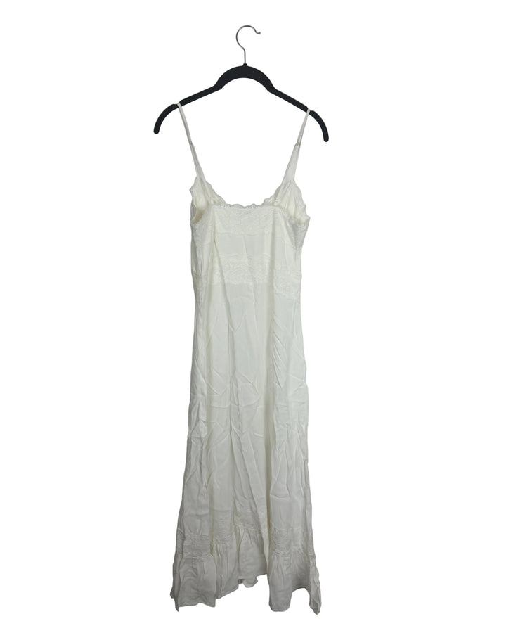 White Spaghetti Strap Lace Dress- Size 0/2