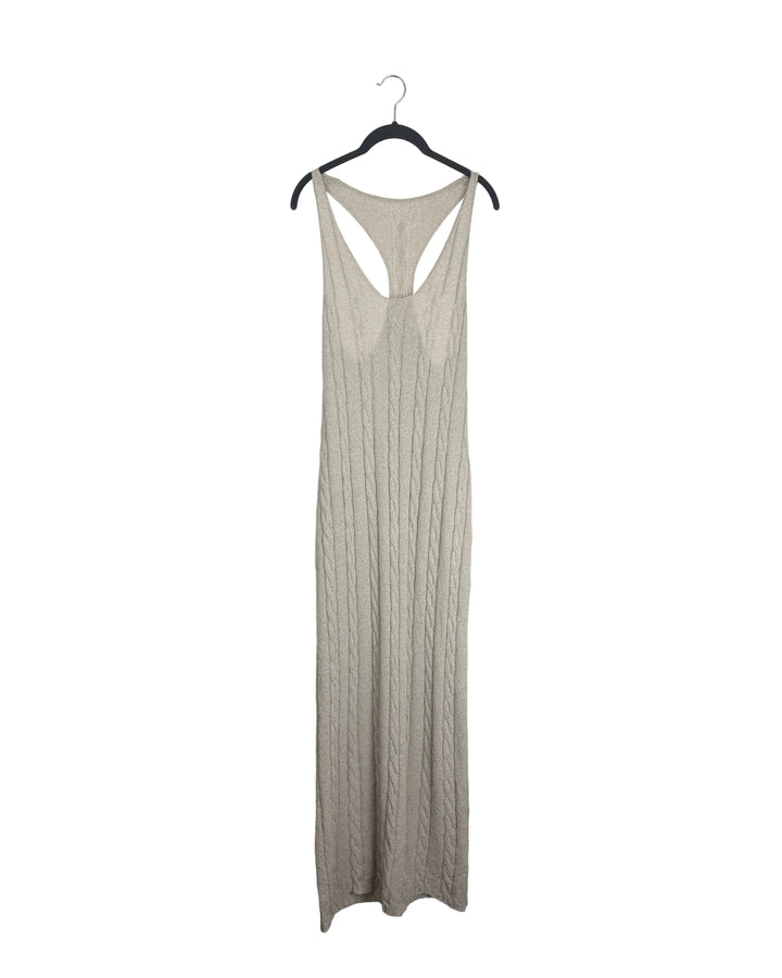 Beige Cable Knit Dress- Size 2/4