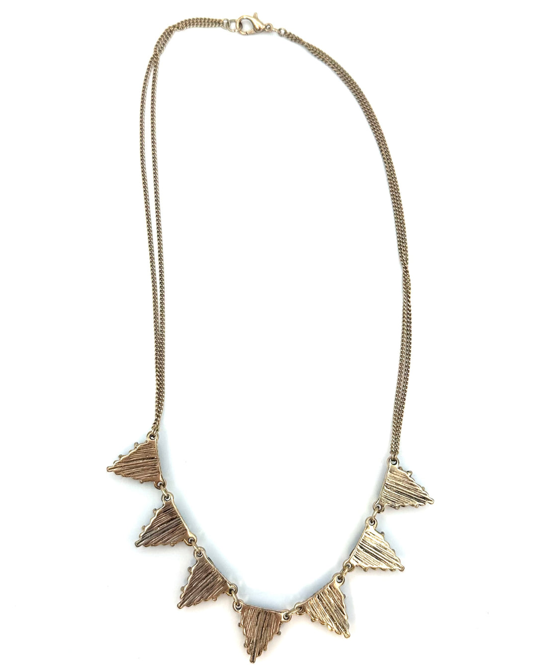 Gold Triangle Statement Necklace