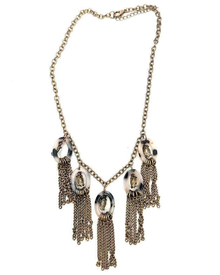 Gold Tortoise Shell Statement Necklace