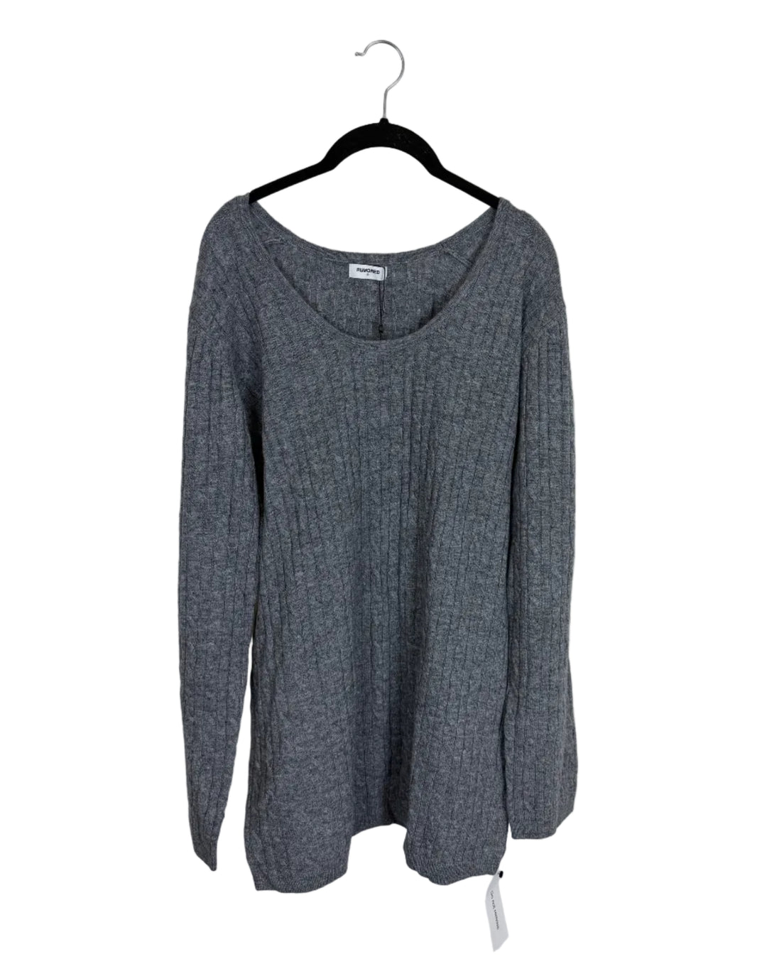 Gray Long Sleeve Knit Dress - Size 2/4