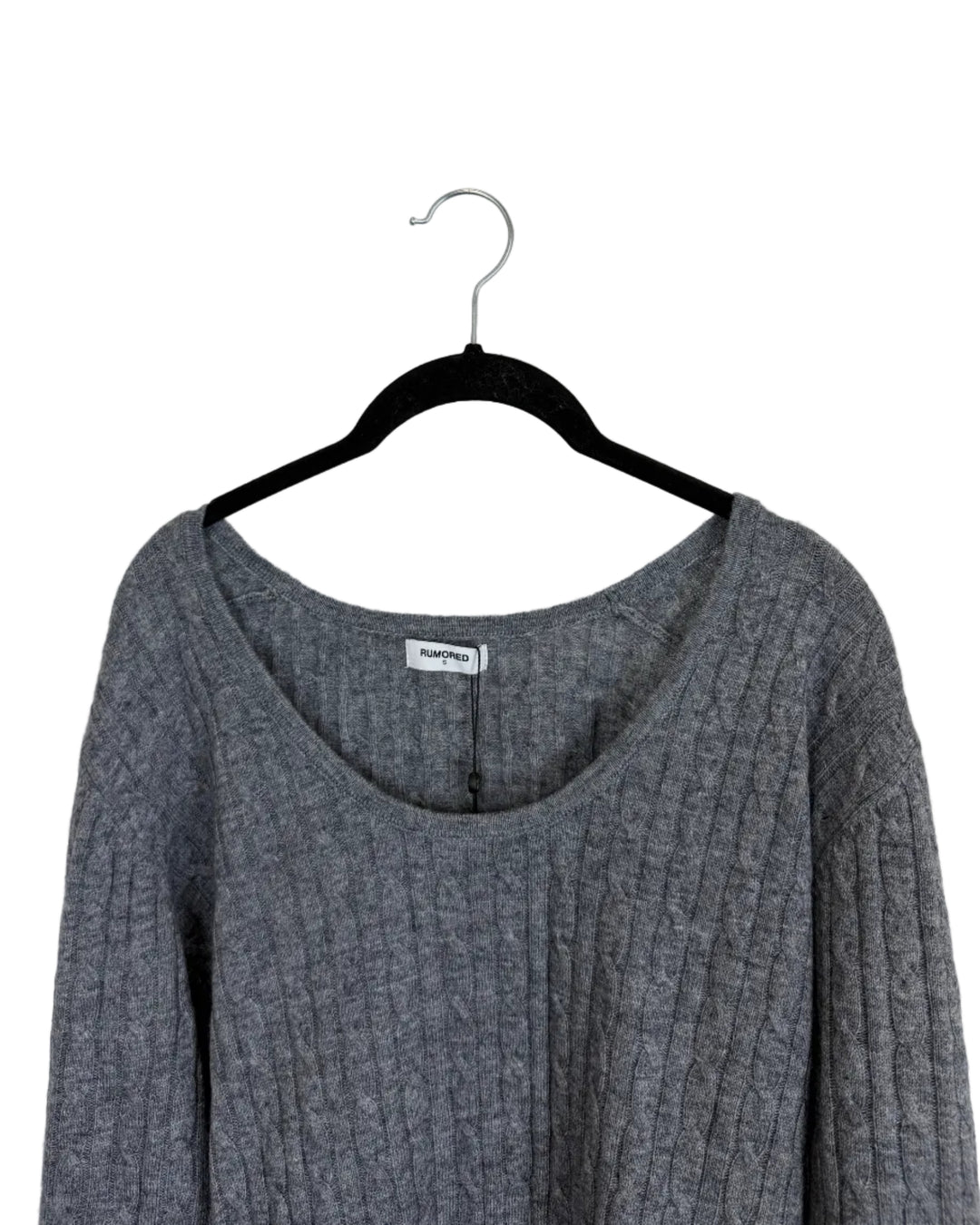 Gray Long Sleeve Knit Dress - Size 2/4