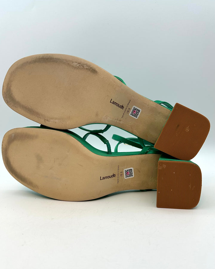 Emerald Green Wraparound Sandal - Size 8.5