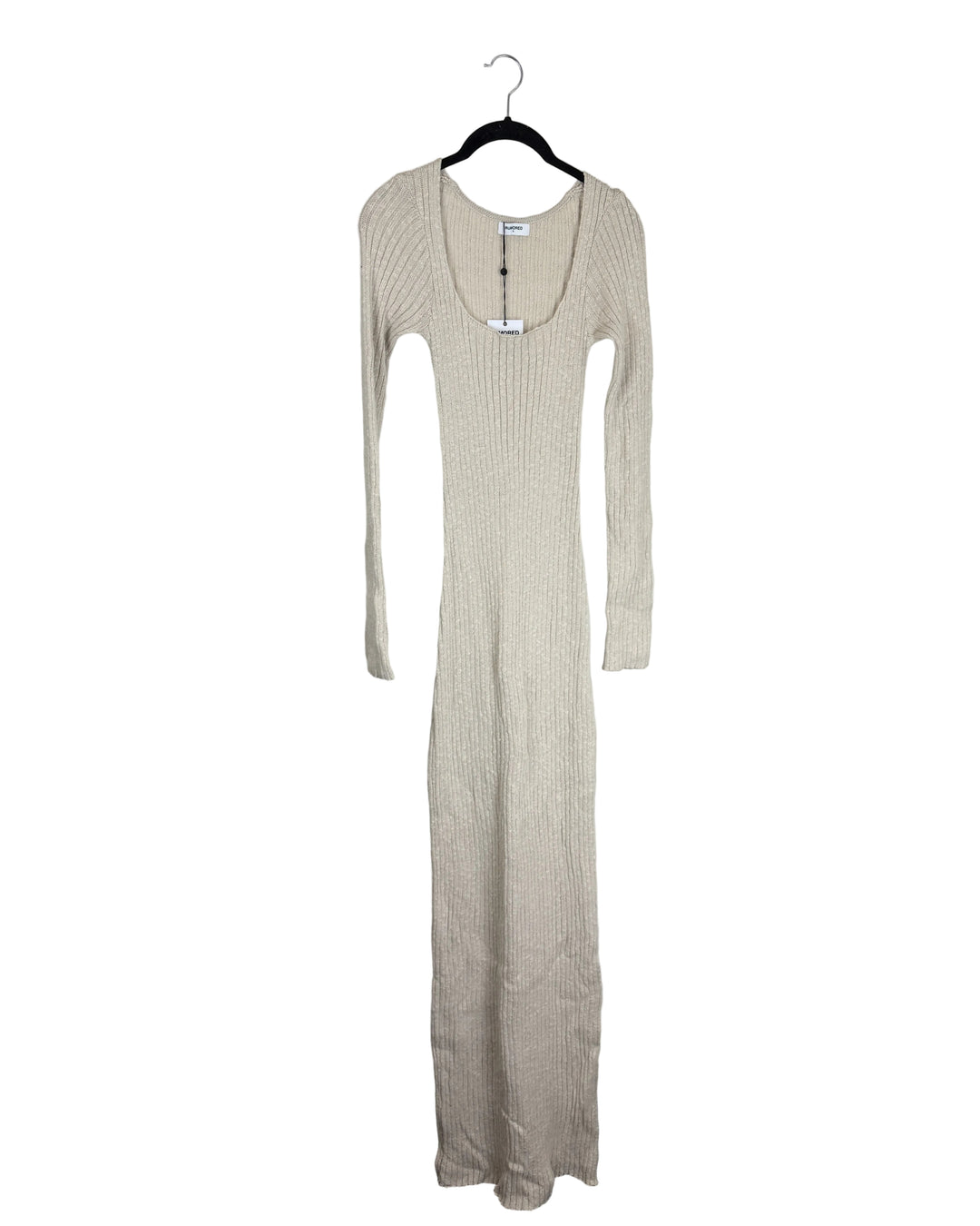 Ribbed Tan Long Sleeve Sweater Dress- Size 2/4