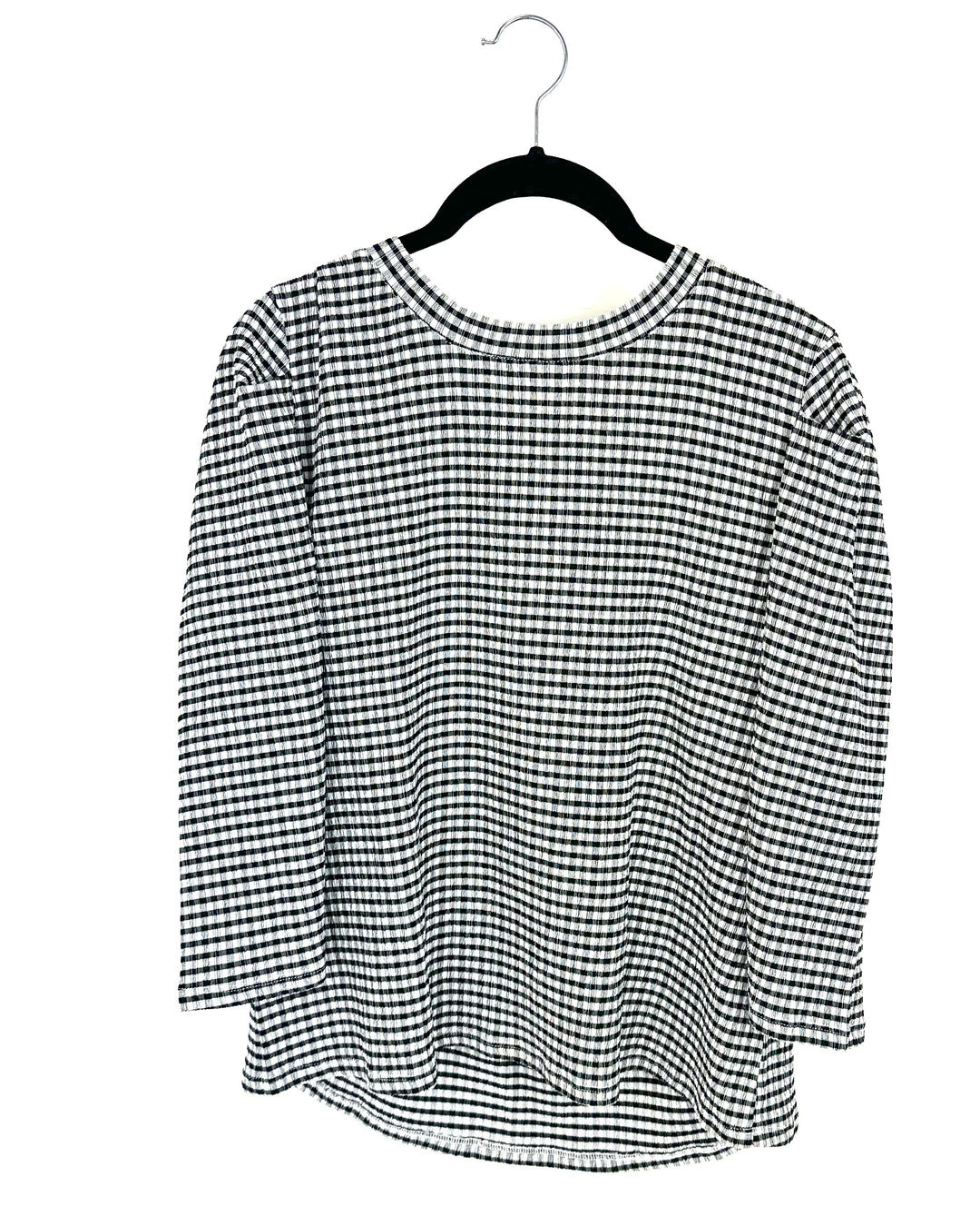 Black And White Checker Top - Size 6