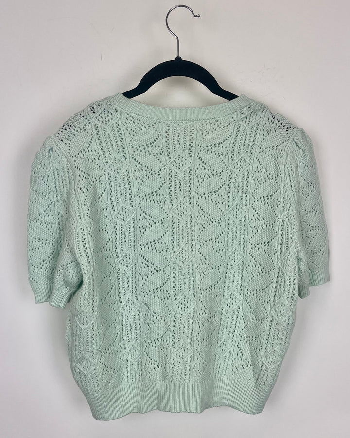 Mint Green Crochet Top - Size 4/6