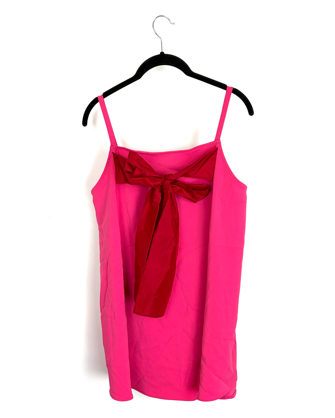 Raspberry Pink Ribbon High-Low Tunic Top - Size 6/8