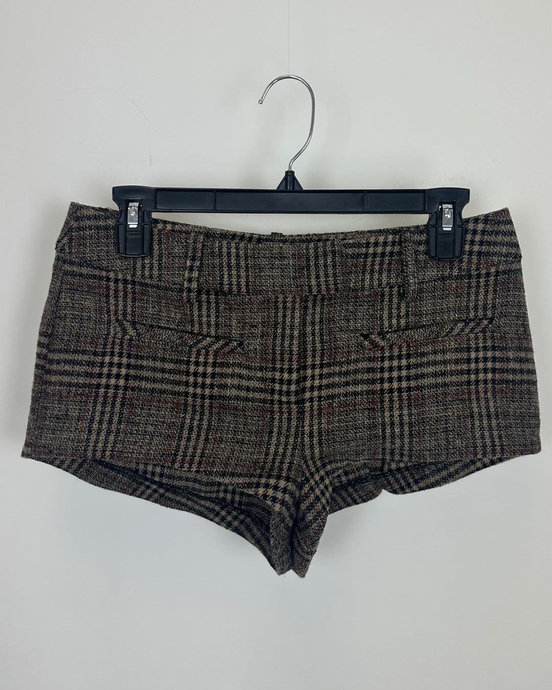 Plaid micro shorts - 0/2, 2/4