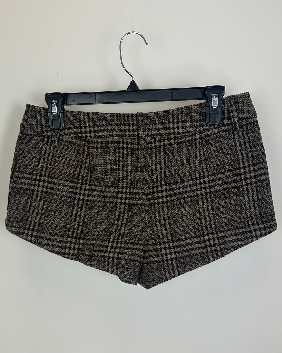 Plaid micro shorts - 0/2, 2/4