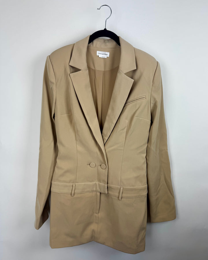 Lovers & Friends Tan Blazer Dress - Small