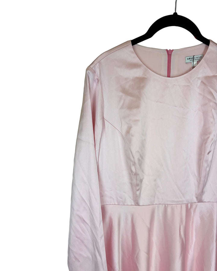 Light Pink Satin Dress - Size 4