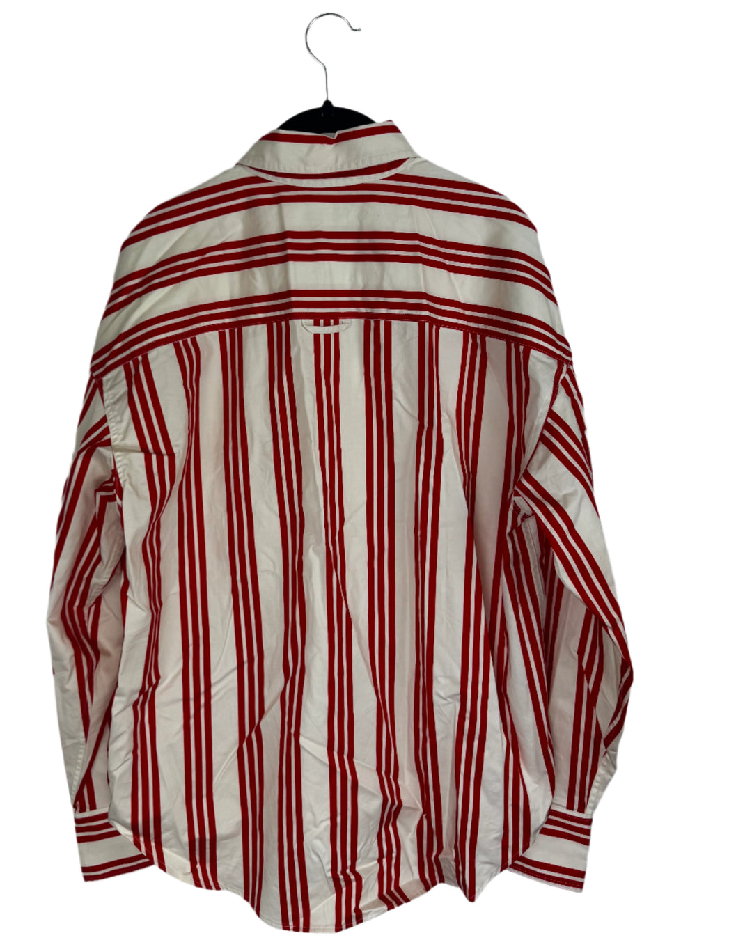 Solid & Striped Red Striped Button-Up Shirt - Small