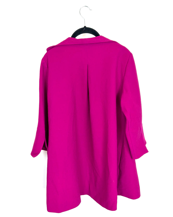 Magenta Pink Open Blazer - Size 10/12