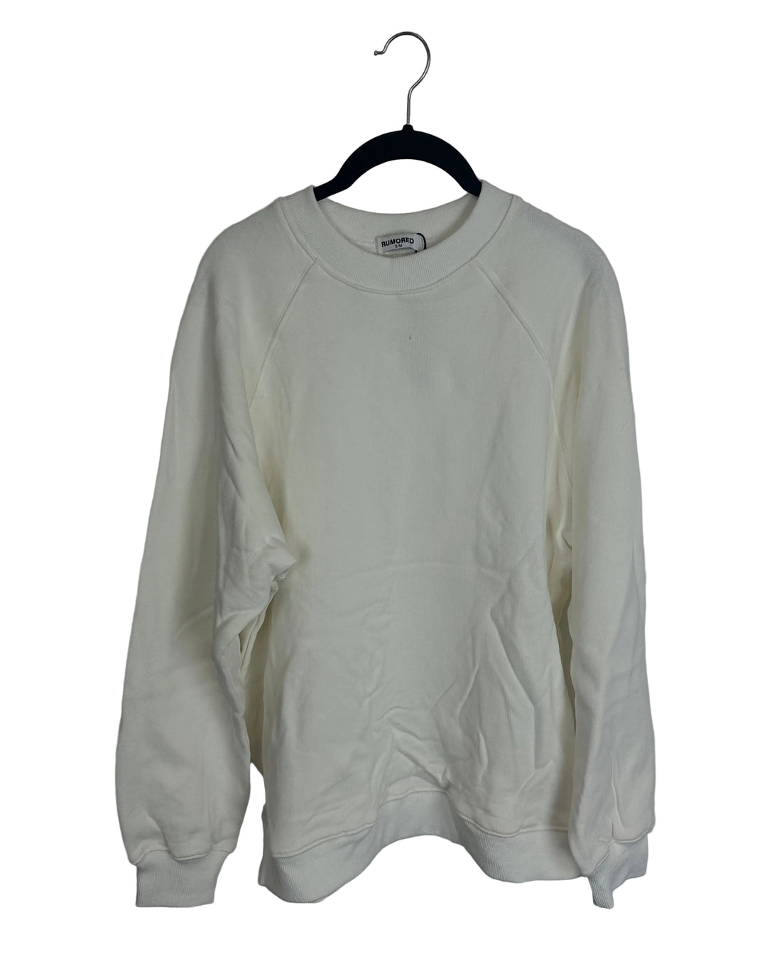 White Mock Neck Sweatshirt - Size 4/6