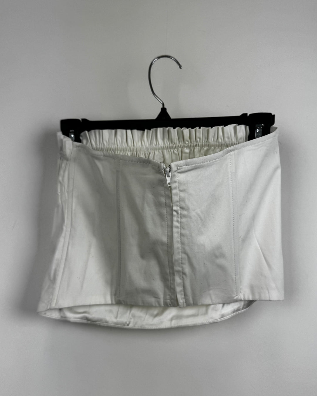 More to Come Strapless White Corset- Size Small