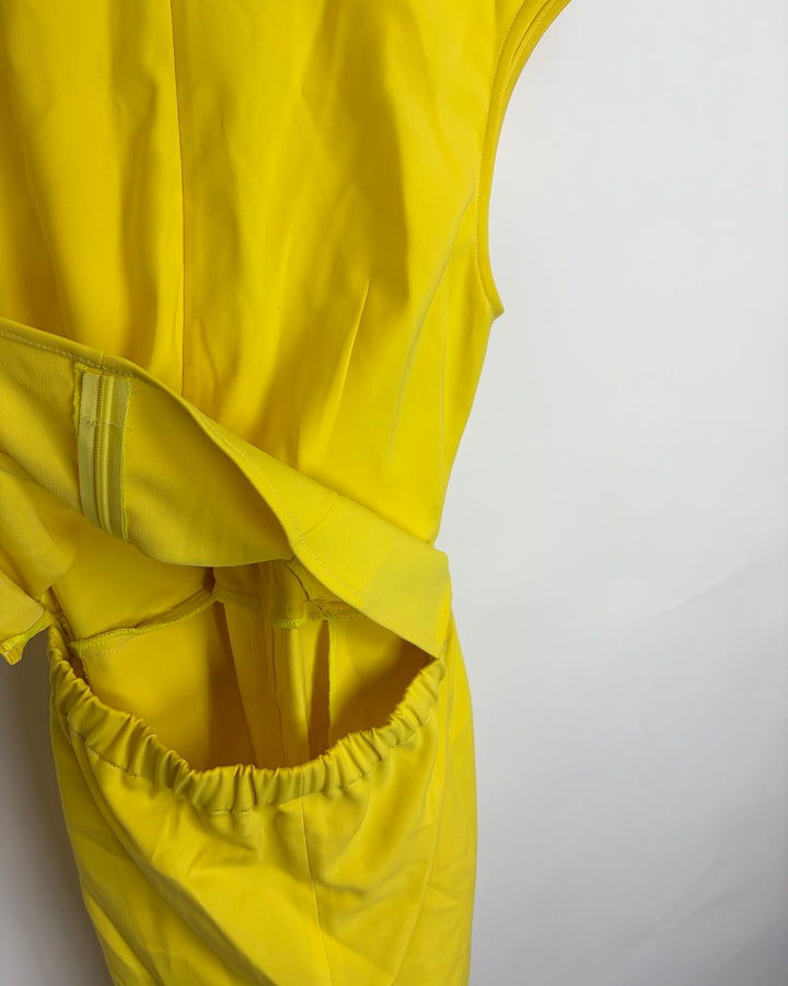 Yellow V-Neck Sleeveless Romper - Size 4/6