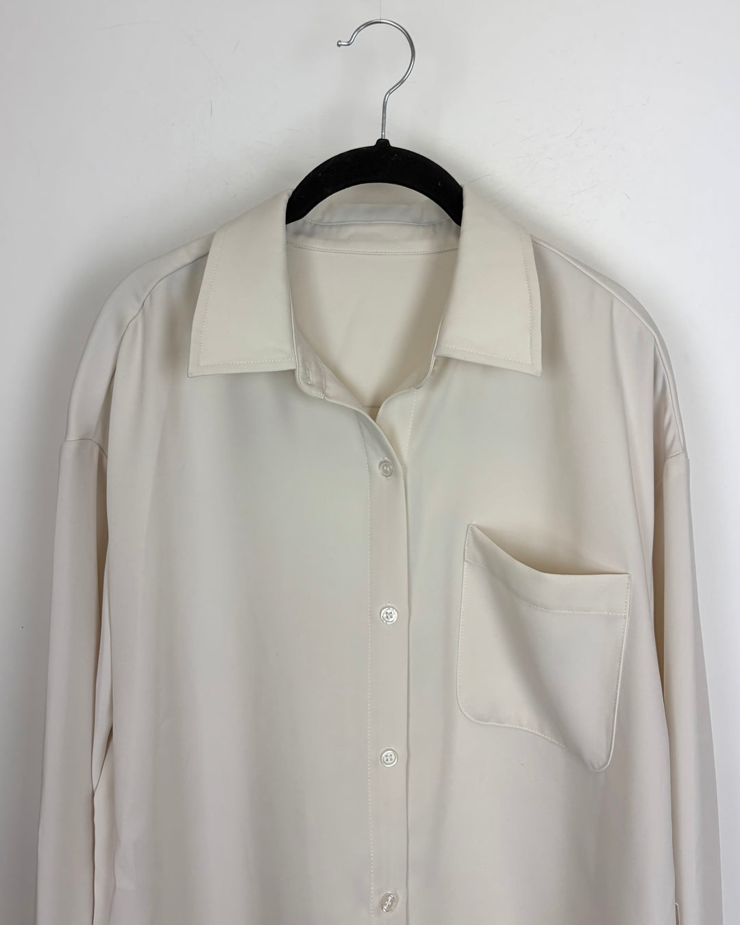 Cream Button Up Blouse - Size 6/8