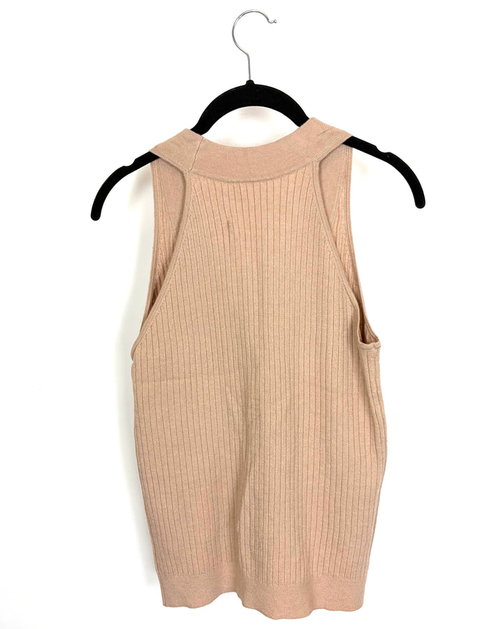 Beige Sweater Tank Top - Size 4/6