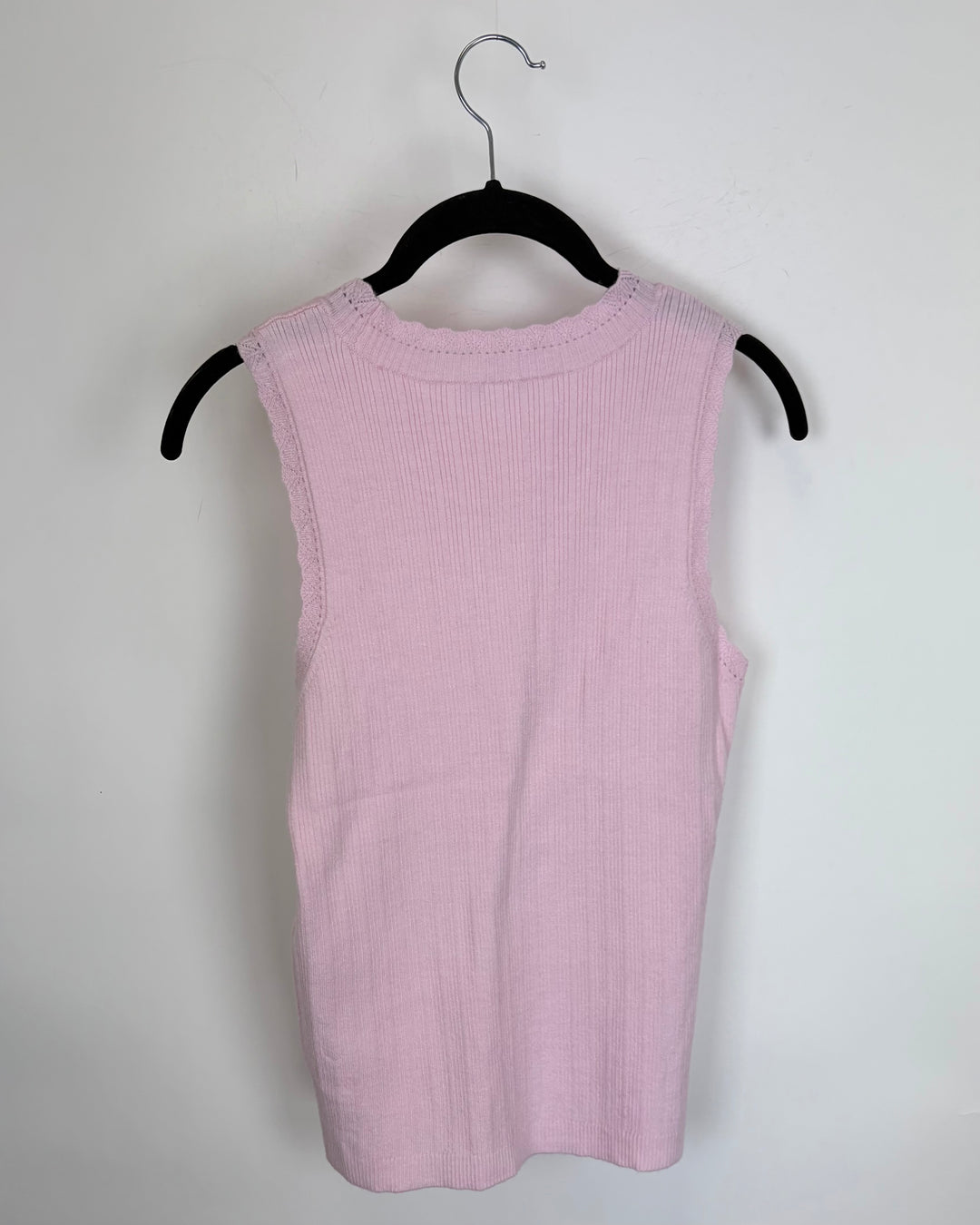 Pale Pink Knit Tank Top - Size 4/6
