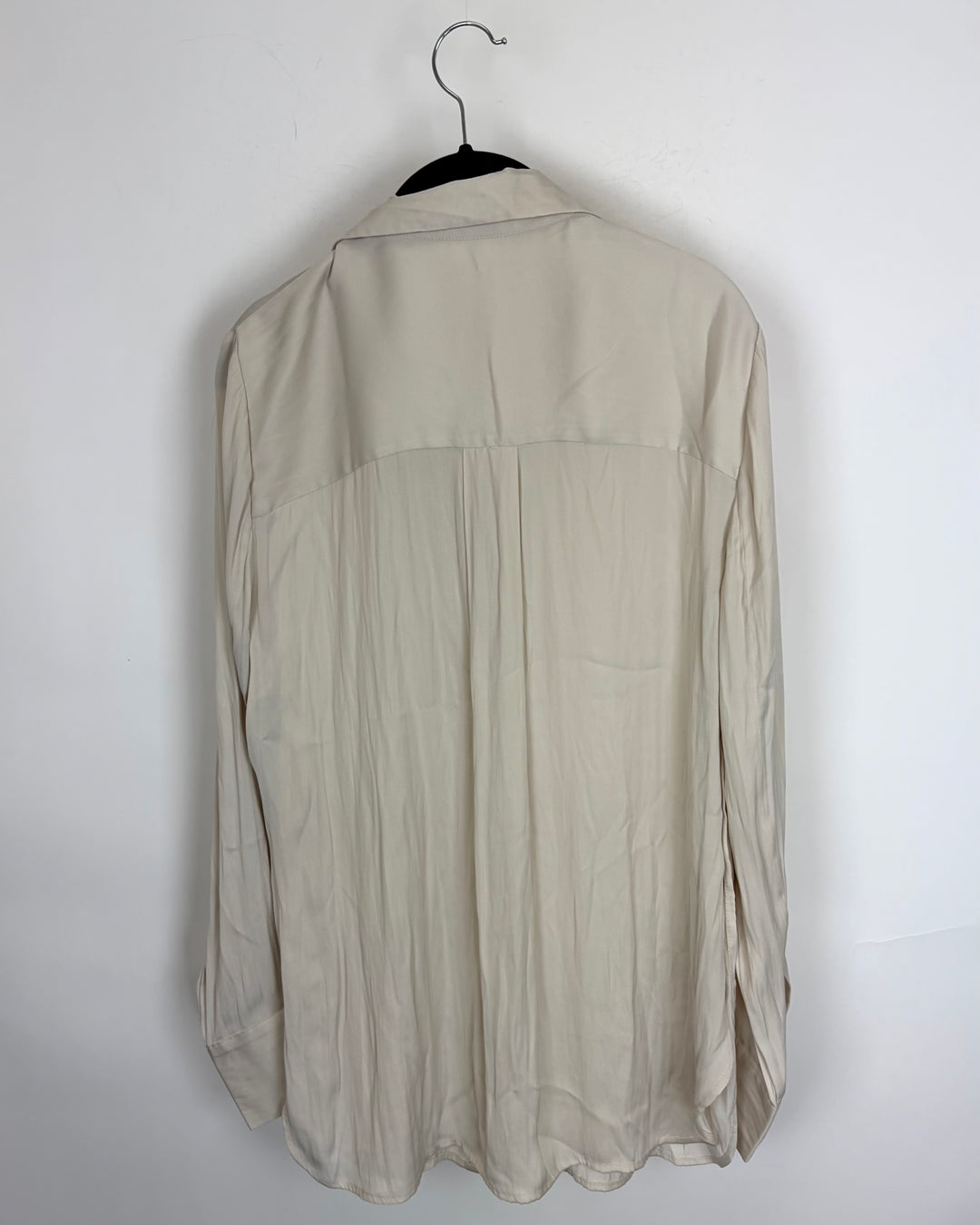 Cream / Beige Long Sleeve Button Up Blouse - Size 4/6