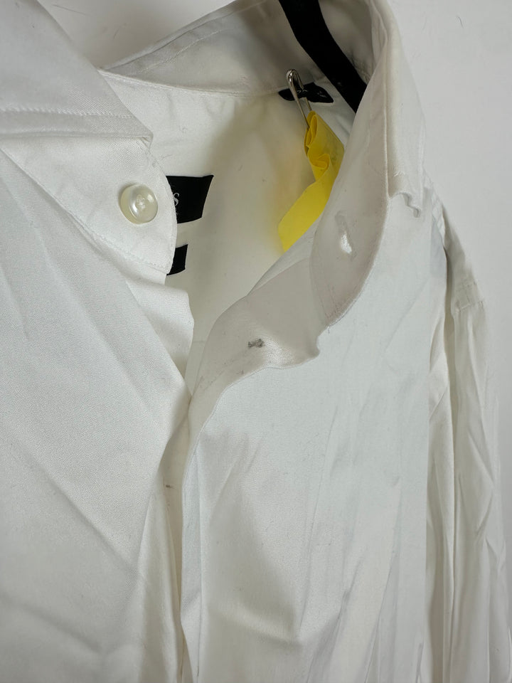 MENS BOSS White Button Down Dress Shirt - Extra Large