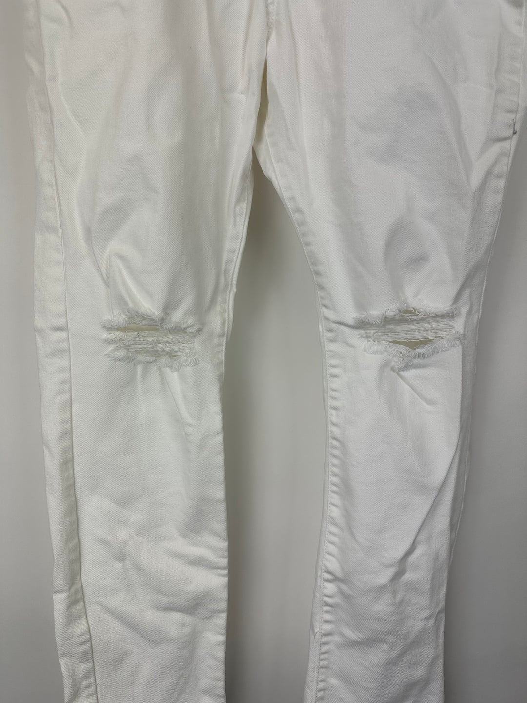 MENS And Now This White Ripped Skinny Jeans - Mens Waist Size 36