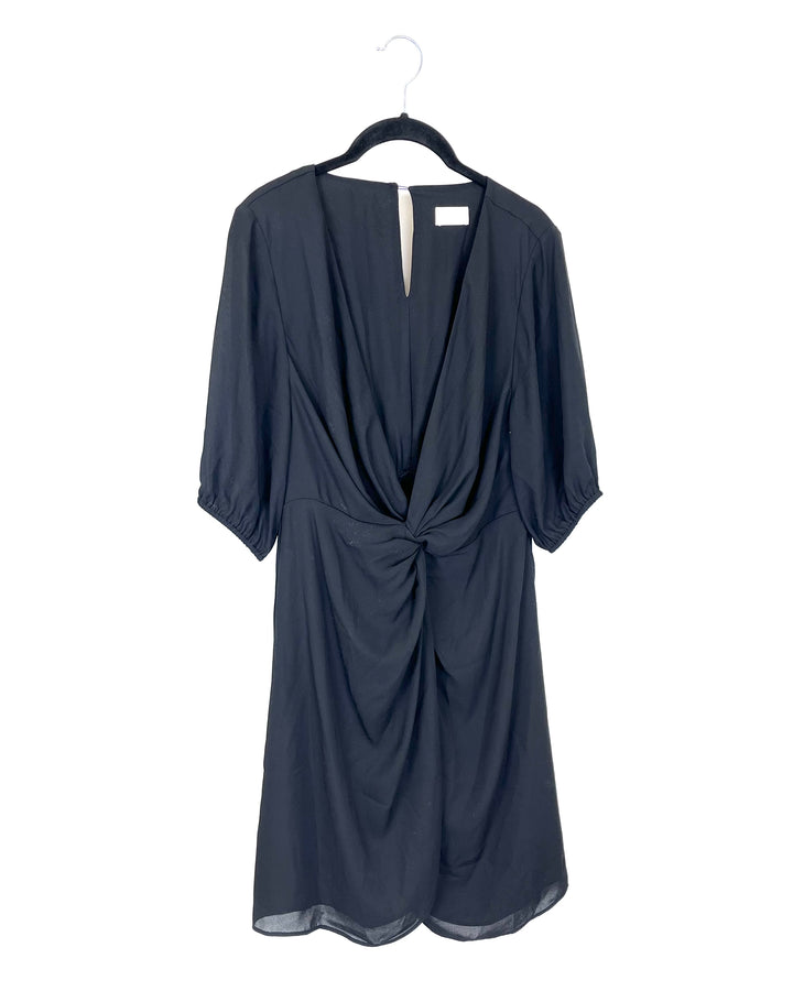 Black Chiffon Dress - Size 4/6