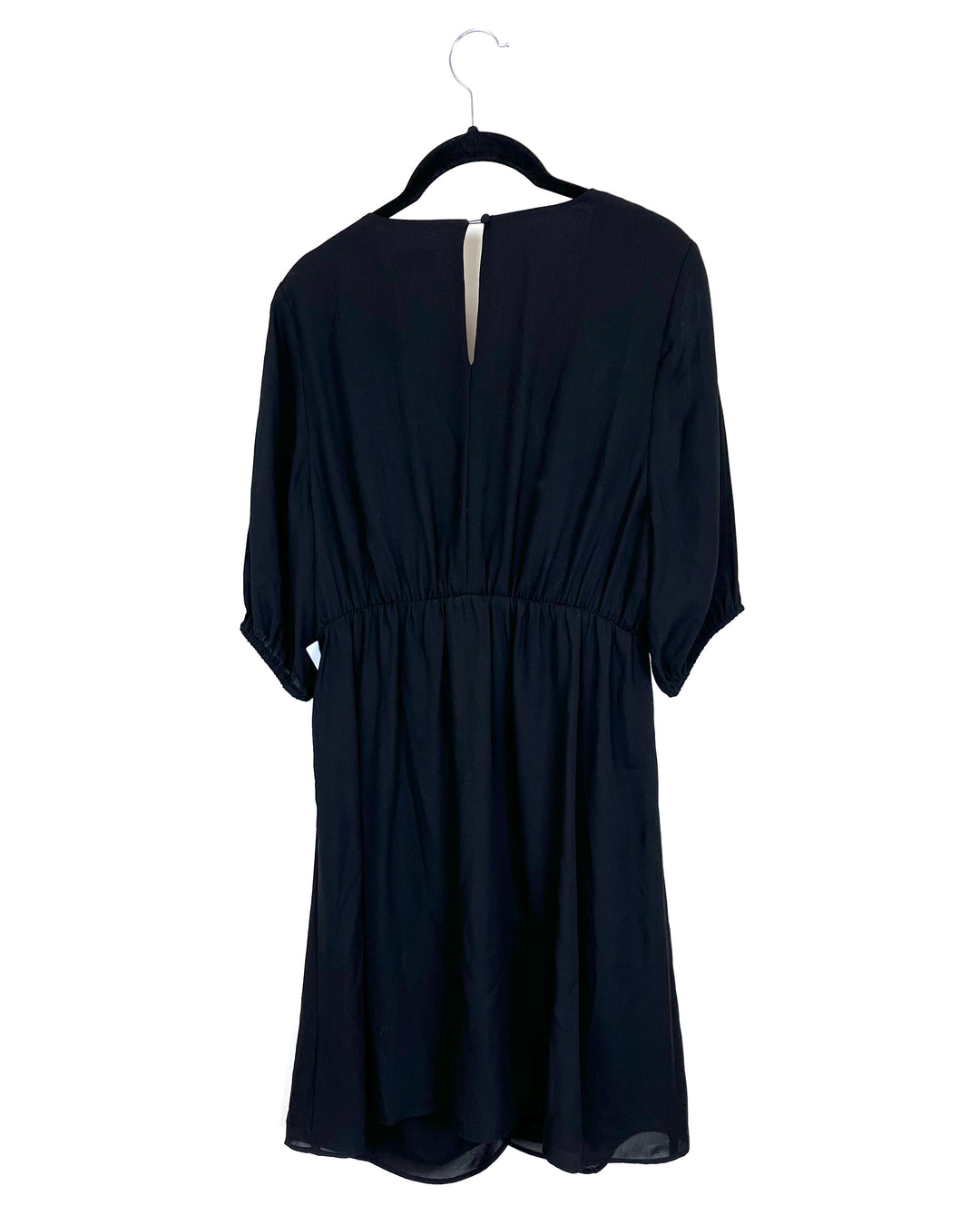 Black Chiffon Dress - Size 4/6