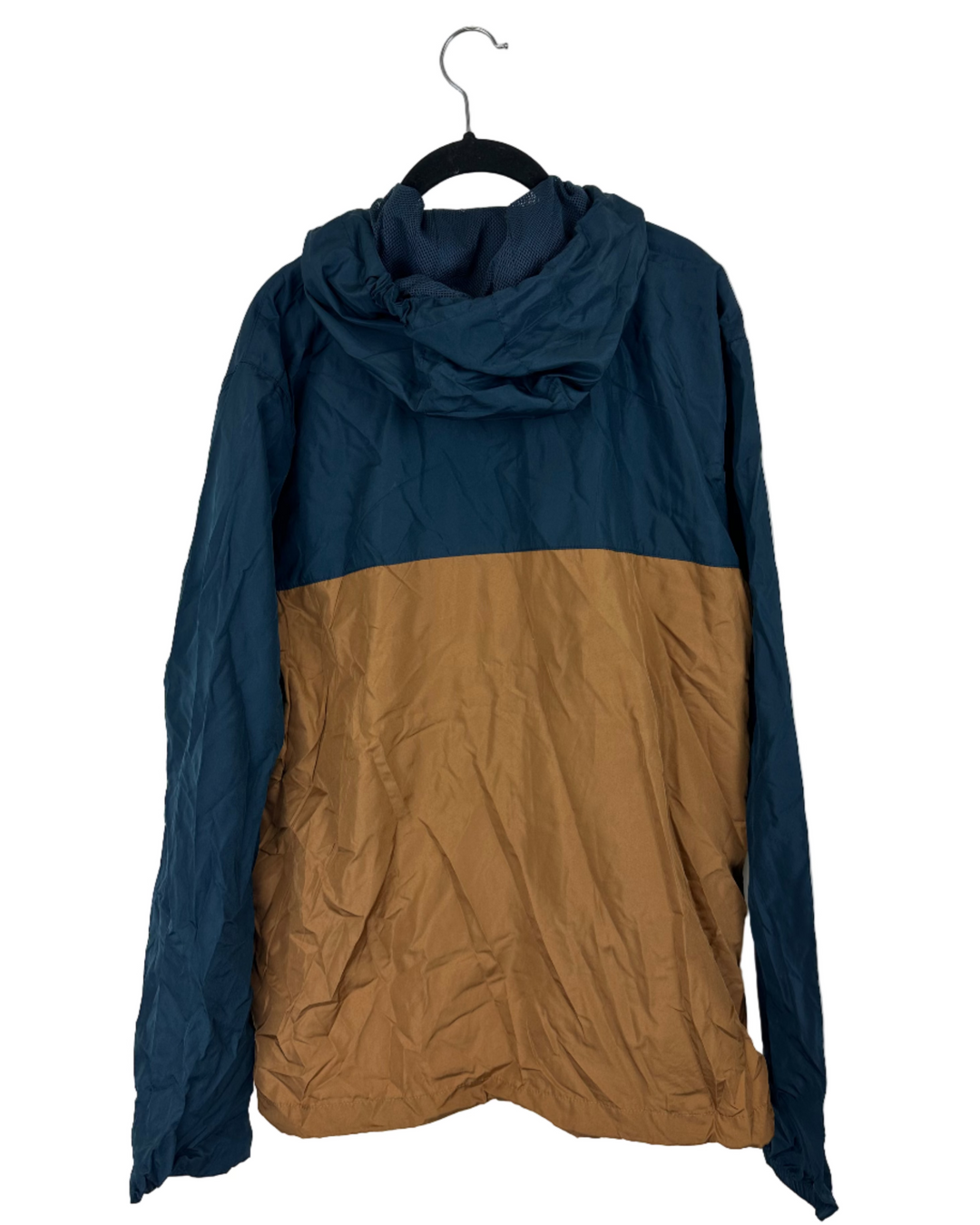 MENS Koloa Navy And Brown Windbreaker - Large