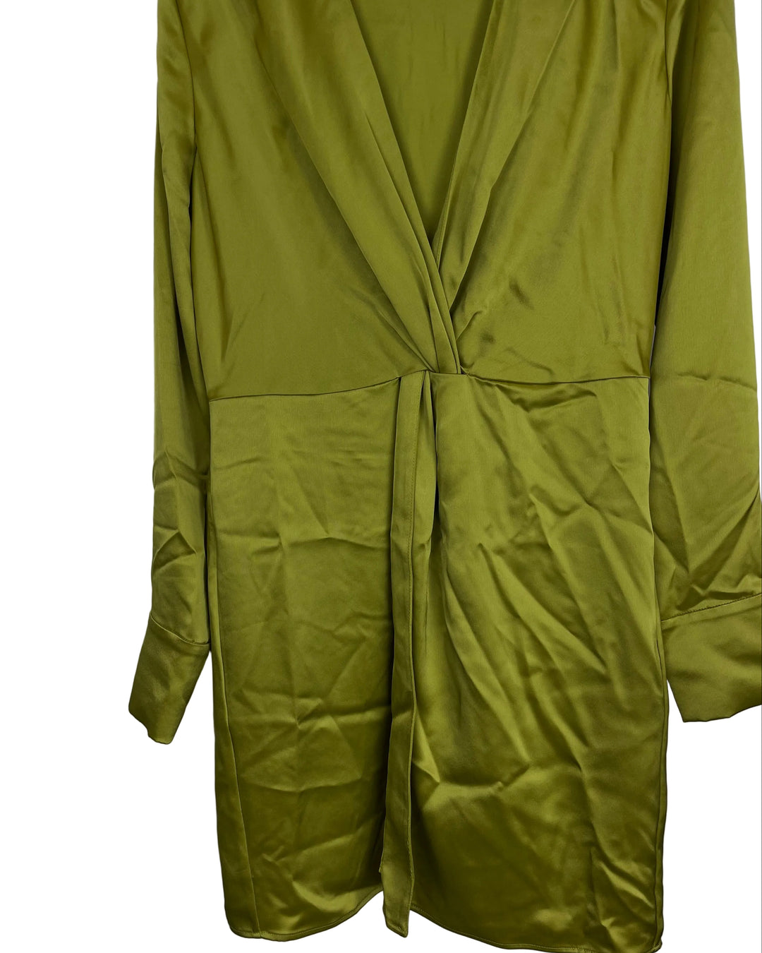 Olive Green Wrap Dress - Size 8/10