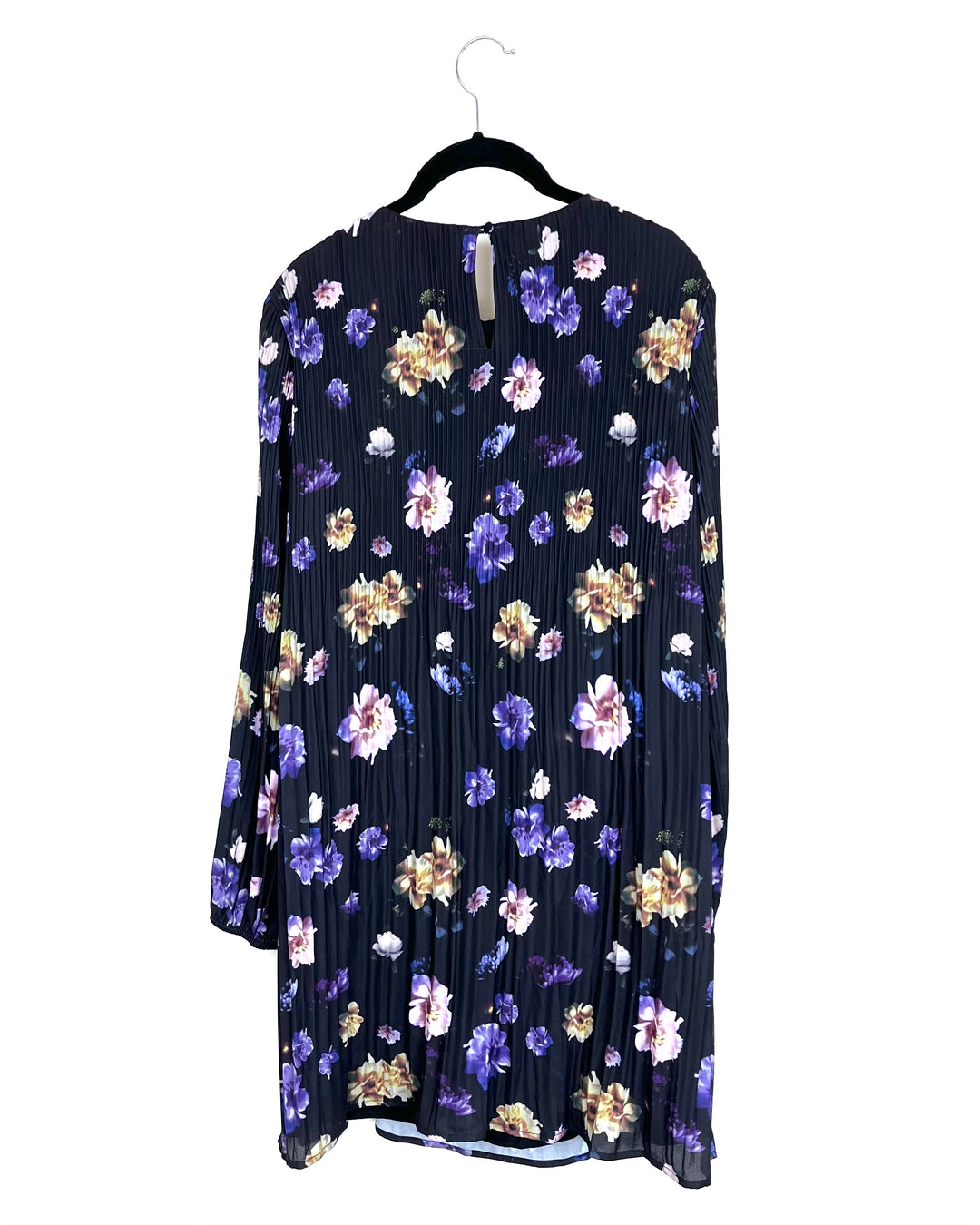 Black Floral Dress - Size 6/8