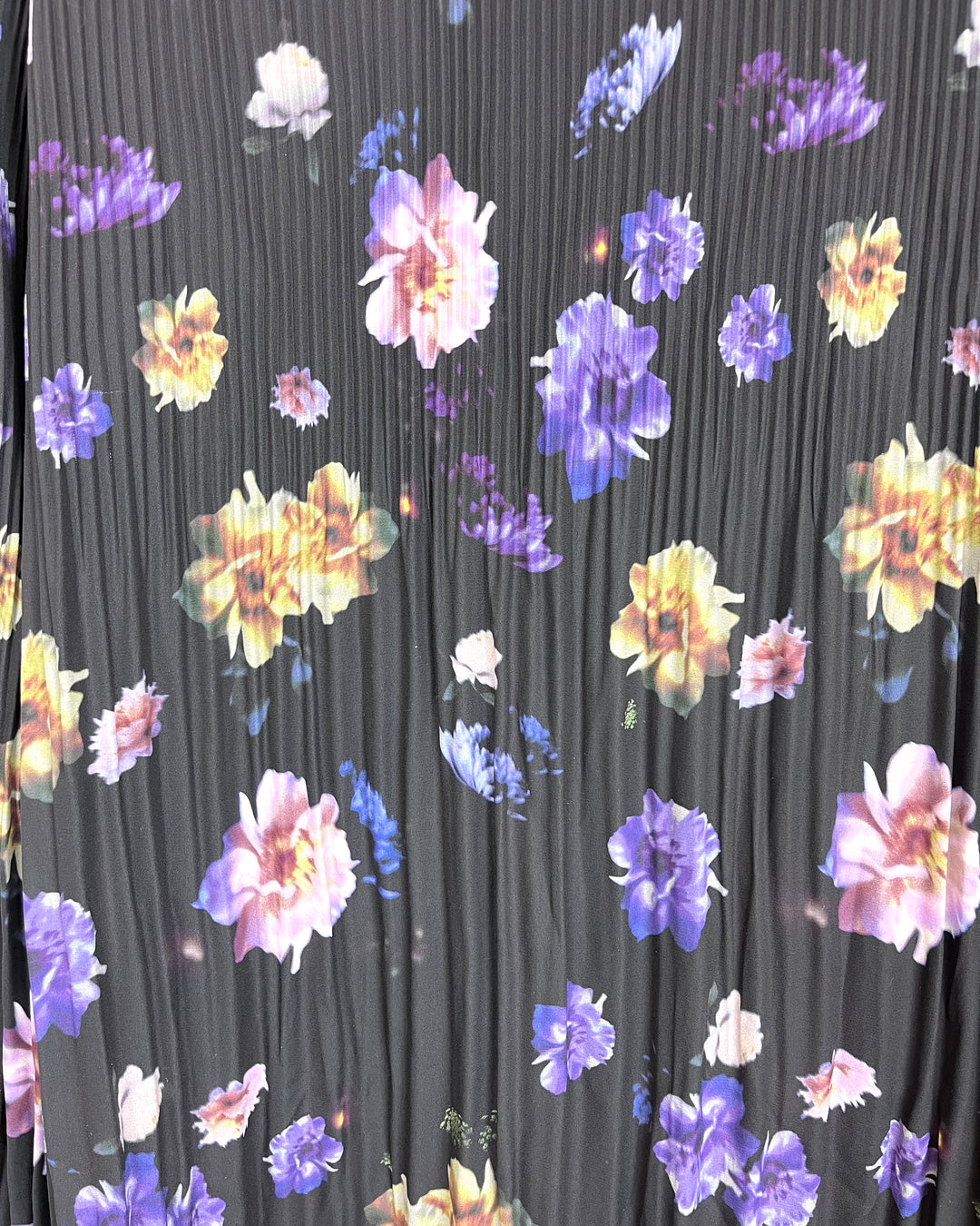 Black Floral Dress - Size 6/8
