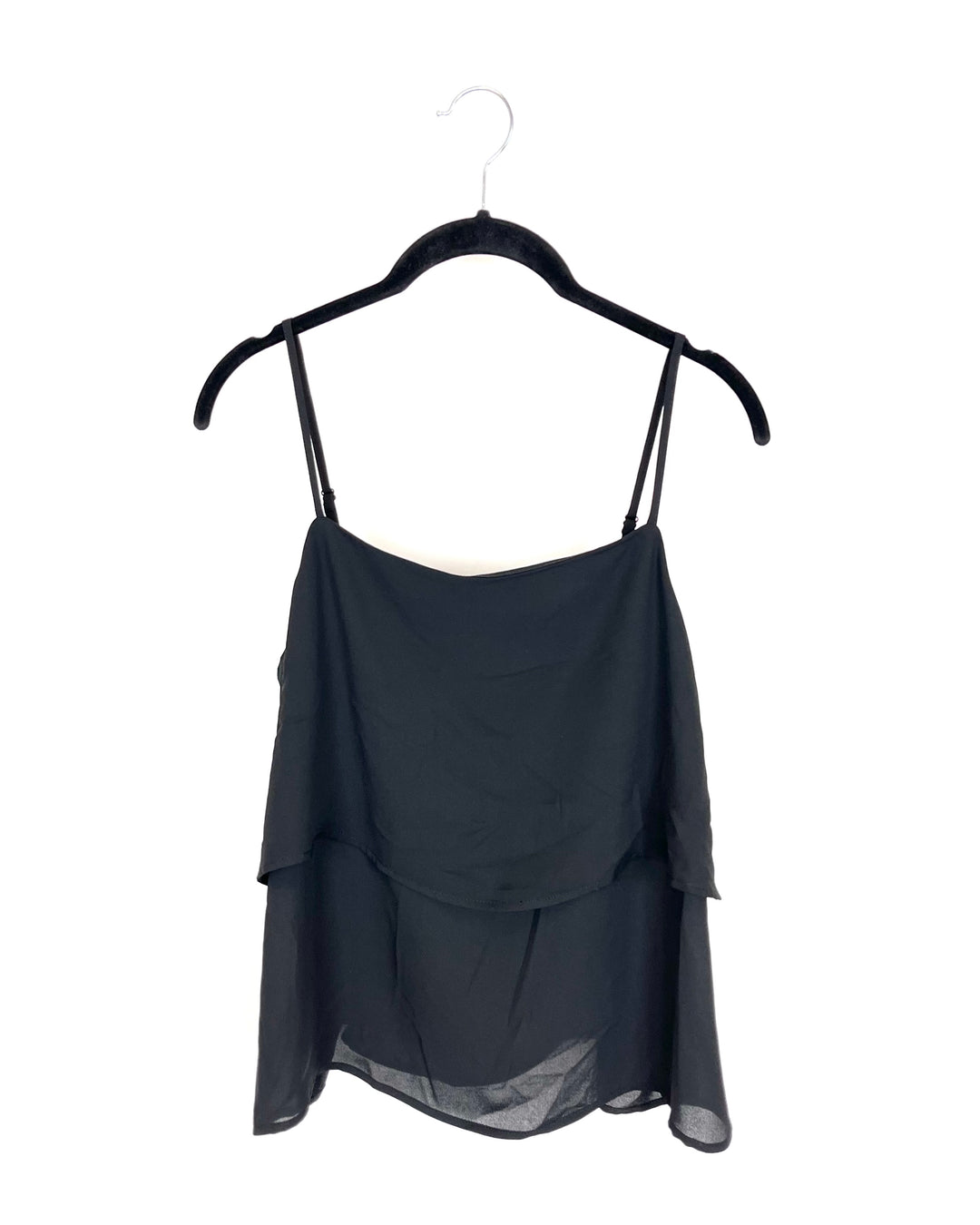 Black Layered Top - Size 6/8