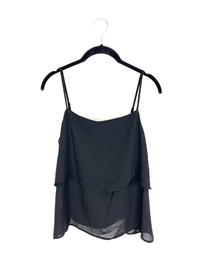 Black Layered Top - Size 6/8