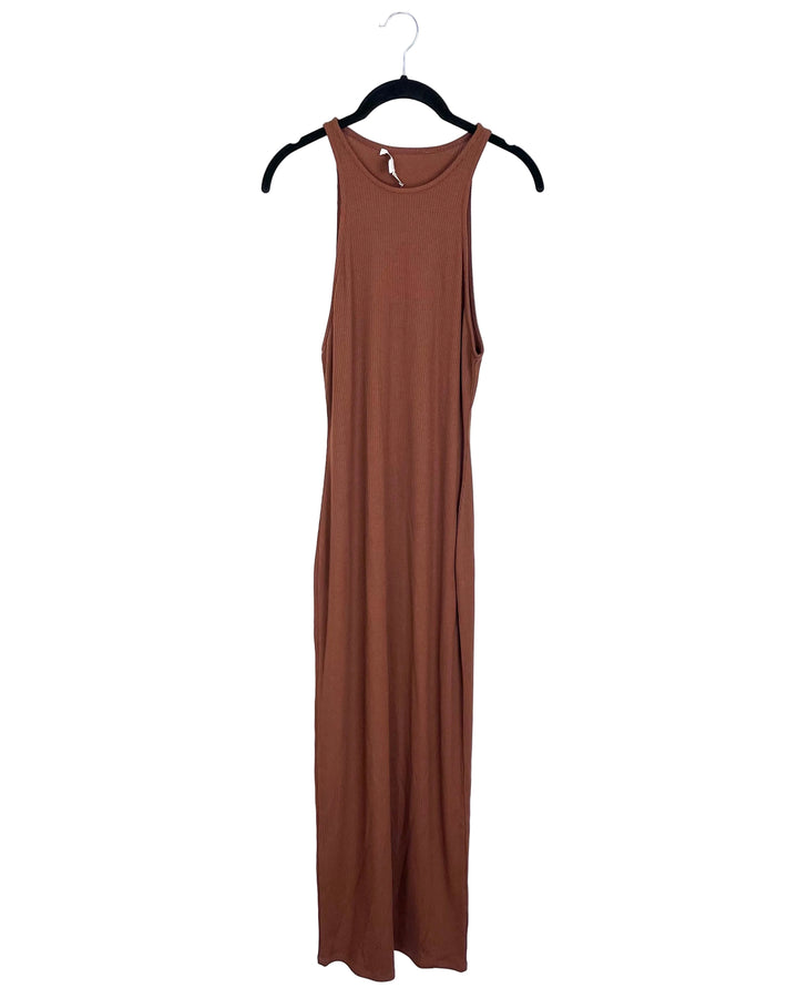 Brown Fitted Dress - Size 4/6